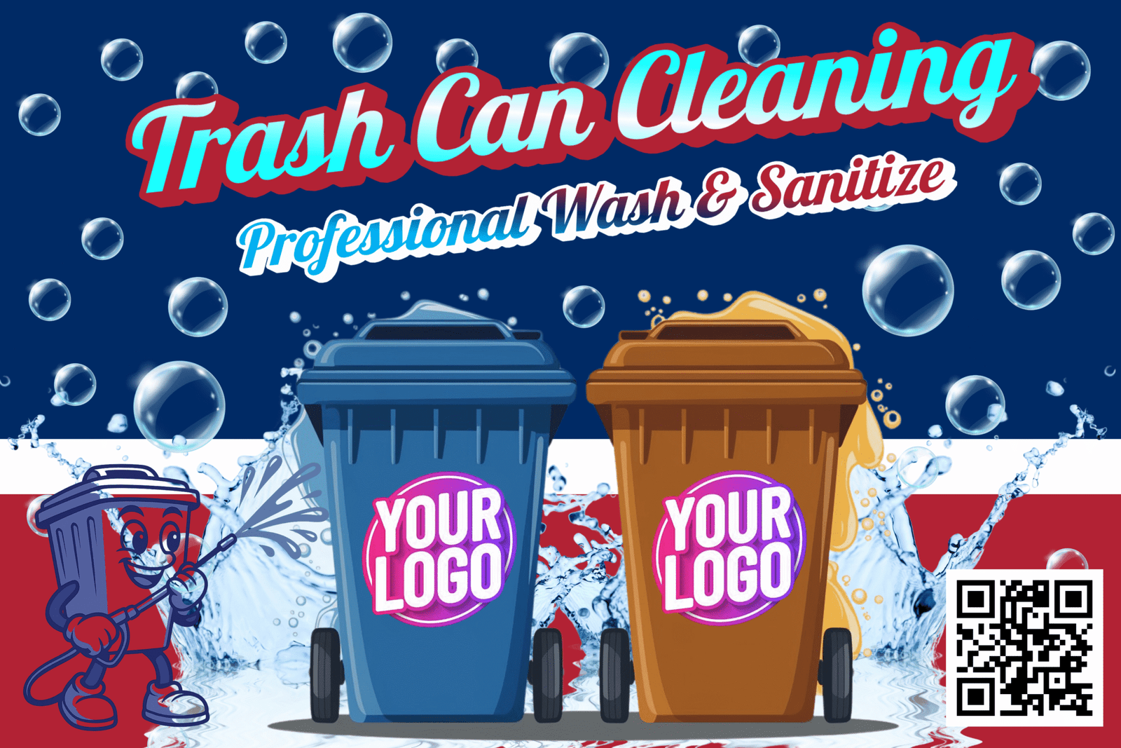 American Classic Bin Cleaning Trailer Wrap