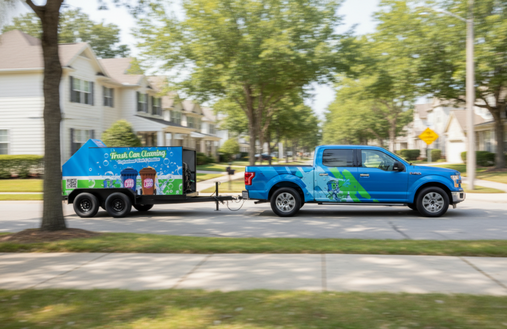 Hot Water Trash Bin Cleaner