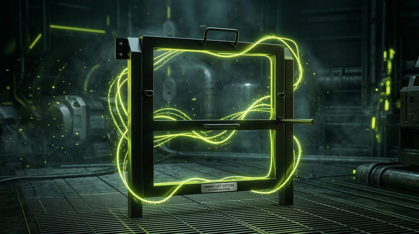 Smart manual lift system — zero maintenance design for bin cleaning business