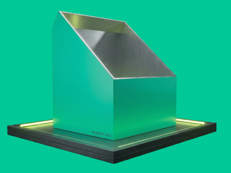 Fresh Aqua green tank vinyl wrap