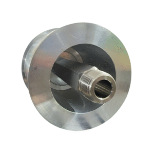 The Bin Trailer – SpinCore Hub | Precision-Machined Aluminum Rotary Mounting Hub with Central Valve for Bin Cleaning Systems | 5,000 PSI Rated