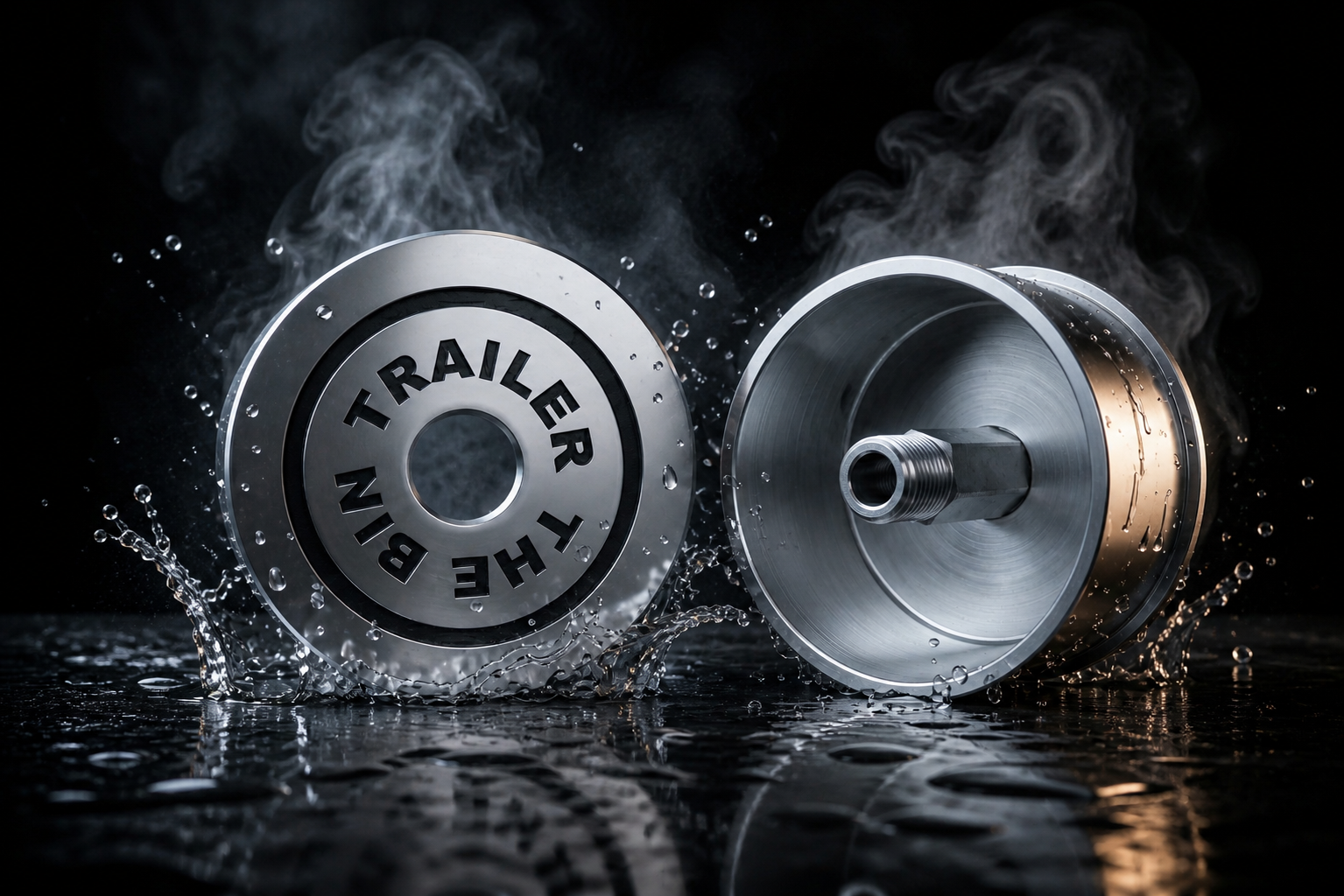 The Bin Trailer SpinCore Hub — CNC Machined Aerospace Aluminum Fixed Mounting Base