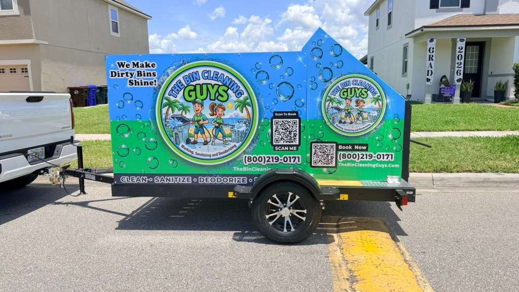 Single Cold bin cleaning trailer — customer build Atlanta Georgia
